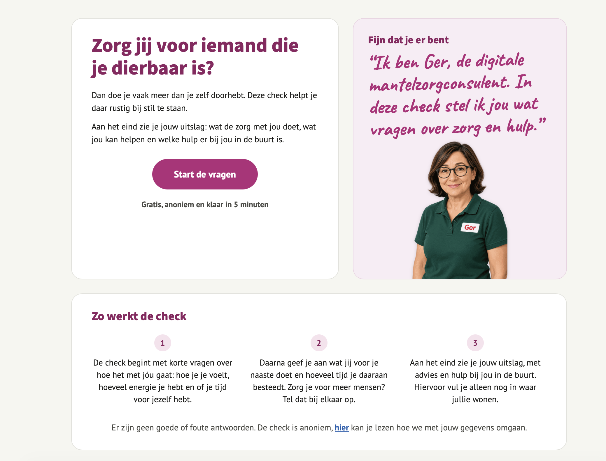 Mantelzorgcheck